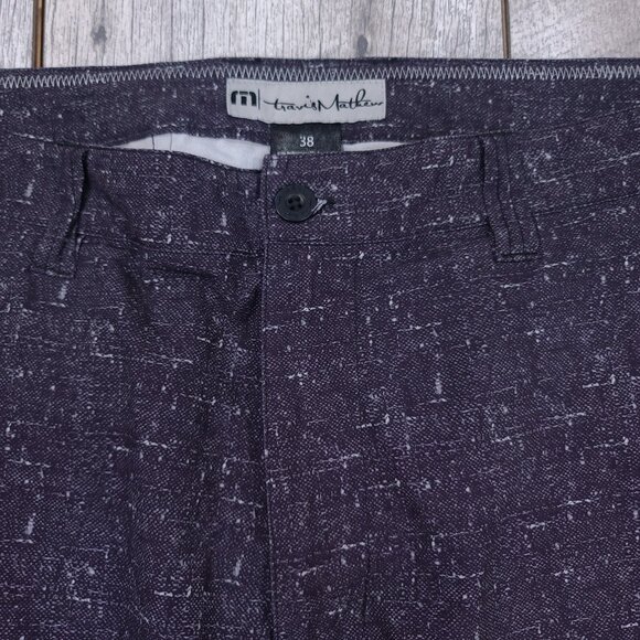 Travis Mathew Shorts Mens 38 Barnacle Golf Performance Bermuda Hybrid Athletic - Picture 4 of 6